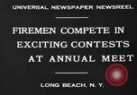 Image of firemen competition Long Beach New York USA, 1930, second 3 stock footage video 65675046585