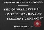 Image of diplomas to cadets West Point New York USA, 1930, second 5 stock footage video 65675046586