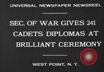 Image of diplomas to cadets West Point New York USA, 1930, second 6 stock footage video 65675046586