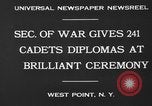 Image of diplomas to cadets West Point New York USA, 1930, second 7 stock footage video 65675046586
