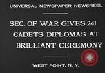 Image of diplomas to cadets West Point New York USA, 1930, second 9 stock footage video 65675046586