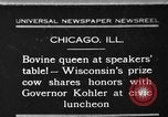 Image of Wisconsin prize cow Chicago Illinois USA, 1930, second 1 stock footage video 65675046587