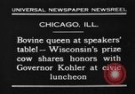 Image of Wisconsin prize cow Chicago Illinois USA, 1930, second 4 stock footage video 65675046587
