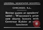 Image of Wisconsin prize cow Chicago Illinois USA, 1930, second 11 stock footage video 65675046587