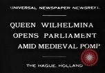 Standbild Königin Wilhelmina Den Haag Niederlande, 1930, aus Sekunde 3 historischem Filmmaterial Videoclip 65675046590