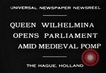 Standbild Königin Wilhelmina Den Haag Niederlande, 1930, aus Sekunde 4 historischem Filmmaterial Videoclip 65675046590