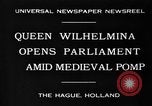 Standbild Königin Wilhelmina Den Haag Niederlande, 1930, aus Sekunde 8 historischem Filmmaterial Videoclip 65675046590