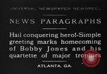 Standbild Bobby Jones Atlanta Georgia USA, 1930, aus Sekunde 1 historischem Filmmaterial Videoclip 65675046592