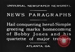 Standbild Bobby Jones Atlanta Georgia USA, 1930, aus Sekunde 4 historischem Filmmaterial Videoclip 65675046592