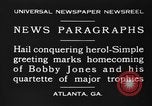 Standbild Bobby Jones Atlanta Georgia USA, 1930, aus Sekunde 8 historischem Filmmaterial Videoclip 65675046592