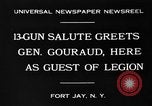 Image Général Henri Gouraud Fort Jay New York USA, 1930, de la seconde 4 séquences d'archives historiques vidéo 65675046593