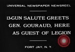 Image Général Henri Gouraud Fort Jay New York USA, 1930, de la seconde 9 séquences d'archives historiques vidéo 65675046593