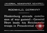 Standbild Allgemeine Wilhelm Heye Roemhild Deutschland, 1930, aus Sekunde 12 historischem Filmmaterial Videoclip 65675046594