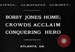 Standbild Bobby Jones Atlanta Georgia USA, 1930, aus Sekunde 1 historischem Filmmaterial Videoclip 65675046595