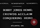 Standbild Bobby Jones Atlanta Georgia USA, 1930, aus Sekunde 3 historischem Filmmaterial Videoclip 65675046595