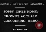 Standbild Bobby Jones Atlanta Georgia USA, 1930, aus Sekunde 7 historischem Filmmaterial Videoclip 65675046595