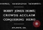 Standbild Bobby Jones Atlanta Georgia USA, 1930, aus Sekunde 8 historischem Filmmaterial Videoclip 65675046595