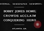 Standbild Bobby Jones Atlanta Georgia USA, 1930, aus Sekunde 9 historischem Filmmaterial Videoclip 65675046595