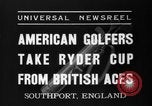 Standbild Ryder Cup Championship Southport England, 1937, aus Sekunde 1 historischem Filmmaterial Videoclip 65675046597