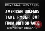 Standbild Ryder Cup Championship Southport England, 1937, aus Sekunde 4 historischem Filmmaterial Videoclip 65675046597