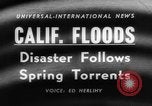 Image of flood California United States USA, 1958, second 3 stock footage video 65675046598