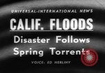 Image of flood California United States USA, 1958, second 4 stock footage video 65675046598