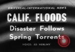 Image of flood California United States USA, 1958, second 5 stock footage video 65675046598
