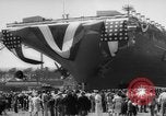 Image of Christening of the USS Independence (CV-62) in New York New York United States USA, 1958, second 12 stock footage video 65675046605