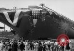 Image of Christening of the USS Independence (CV-62) in New York New York United States USA, 1958, second 14 stock footage video 65675046605