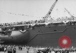Image of Christening of the USS Independence (CV-62) in New York New York United States USA, 1958, second 23 stock footage video 65675046605