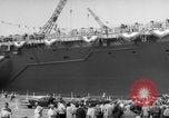 Image of Christening of the USS Independence (CV-62) in New York New York United States USA, 1958, second 25 stock footage video 65675046605