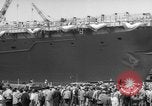 Image of Christening of the USS Independence (CV-62) in New York New York United States USA, 1958, second 27 stock footage video 65675046605
