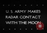 Standbild radar Kontakt Mond United States USA, 1946, aus Sekunde 1 historischem Filmmaterial Videoclip 65675046674