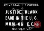 Image of Justice Hugo Black Norfolk Virginia USA, 1937, second 4 stock footage video 65675046687