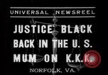 Image of Justice Hugo Black Norfolk Virginia USA, 1937, second 5 stock footage video 65675046687