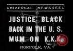 Image of Justice Hugo Black Norfolk Virginia USA, 1937, second 6 stock footage video 65675046687