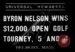 Standbild Byron Nelson Belmont Massachusetts USA, 1937, aus Sekunde 1 historischem Filmmaterial Videoclip 65675046688