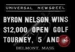 Standbild Byron Nelson Belmont Massachusetts USA, 1937, aus Sekunde 3 historischem Filmmaterial Videoclip 65675046688