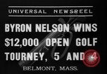 Standbild Byron Nelson Belmont Massachusetts USA, 1937, aus Sekunde 9 historischem Filmmaterial Videoclip 65675046688