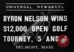 Standbild Byron Nelson Belmont Massachusetts USA, 1937, aus Sekunde 11 historischem Filmmaterial Videoclip 65675046688