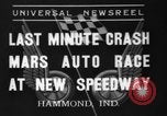 Standbild Autorennen Hammond Indiana USA, 1937, aus Sekunde 1 historischem Filmmaterial Videoclip 65675046690