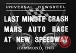 Standbild Autorennen Hammond Indiana USA, 1937, aus Sekunde 3 historischem Filmmaterial Videoclip 65675046690