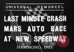 Standbild Autorennen Hammond Indiana USA, 1937, aus Sekunde 7 historischem Filmmaterial Videoclip 65675046690