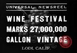 Standbild Wine Festival Lodi California USA, 1937, aus Sekunde 4 historischem Filmmaterial Videoclip 65675046692