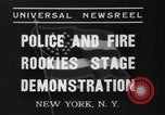 Standbild Polizei Akademie Rookies New York City USA, 1937, aus Sekunde 10 historischem Filmmaterial Videoclip 65675046693