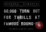 Standbild Pendleton Round-up Pendleton Oregon USA, 1937, aus Sekunde 1 historischem Filmmaterial Videoclip 65675046696