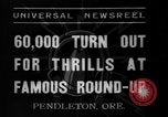 Standbild Pendleton Round-up Pendleton Oregon USA, 1937, aus Sekunde 5 historischem Filmmaterial Videoclip 65675046696