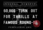 Standbild Pendleton Round-up Pendleton Oregon USA, 1937, aus Sekunde 8 historischem Filmmaterial Videoclip 65675046696