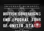 Standbild König George VI besucht die USA United States USA, 1939, aus Sekunde 1 historischem Filmmaterial Videoclip 65675046697