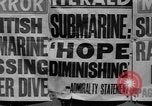 Standbild HMS Thetis submarine Rettungsaktion Liverpool Bay England, 1939, aus Sekunde 19 historischem Filmmaterial Videoclip 65675046698